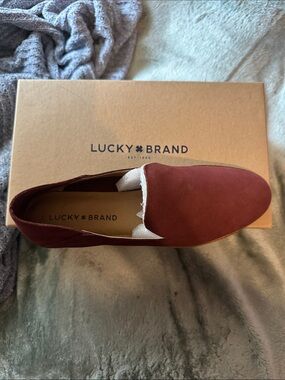 Lucky Brand Rust leather Slip-On Loafer